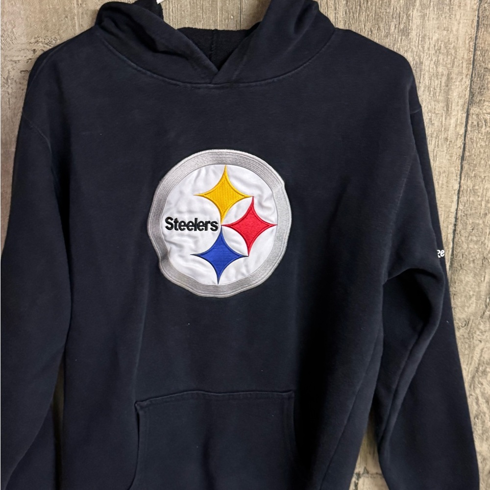 Steelers Reebok Black Team Apparel Hoodie